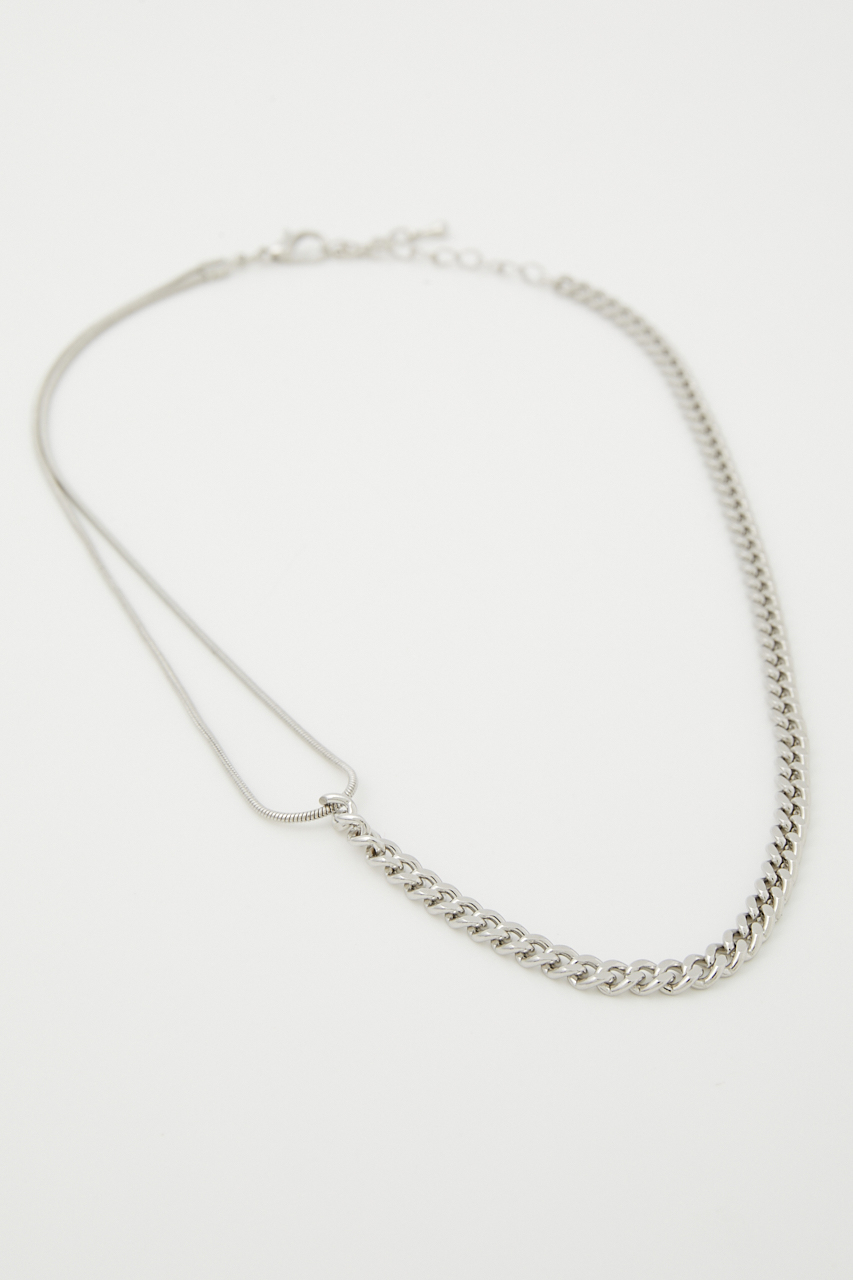 MIX CHAIN NECKLACE/ミックスチェーンネックレス 詳細画像 SLV 3