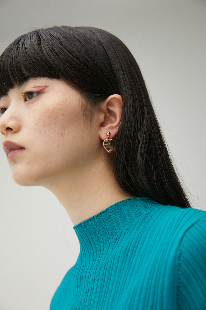 THICK HEART EARRINGS/シックハートピアス｜AZUL BY MOUSSY（アズール