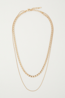 ANCHOR CHAIN DOUBLE NECKLACE/アンカーチェーンダブルネックレス