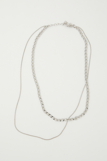 ANCHOR CHAIN DOUBLE NECKLACE/アンカーチェーンダブルネックレス 詳細画像
