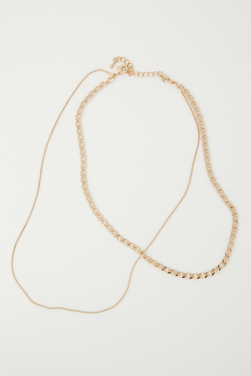 ANCHOR CHAIN DOUBLE NECKLACE/アンカーチェーンダブルネックレス 詳細画像 L/GLD 3