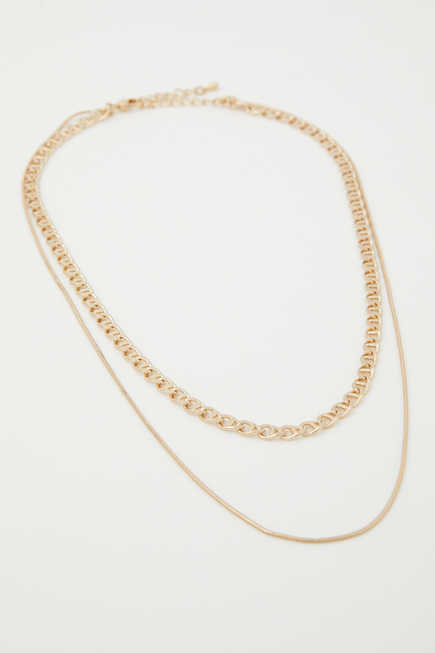 ANCHOR CHAIN DOUBLE NECKLACE/アンカーチェーンダブルネックレス 詳細画像 L/GLD 4