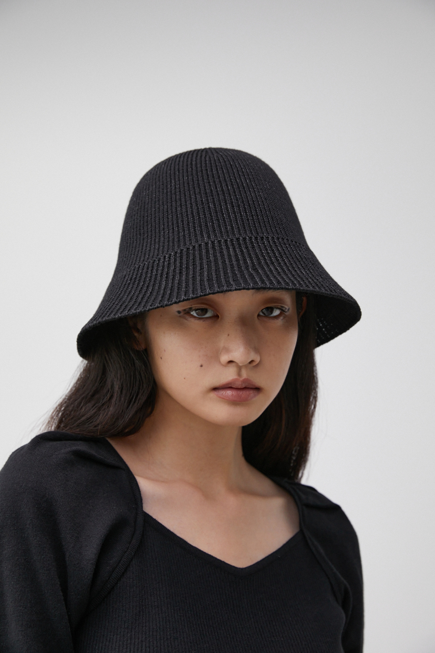 KNIT FLARE HAT/ニットフレアハット 詳細画像 BLK 8