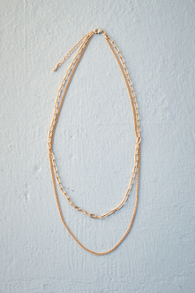 LAYERED CHAIN NECKLACE/レイヤードチェーンネックレス