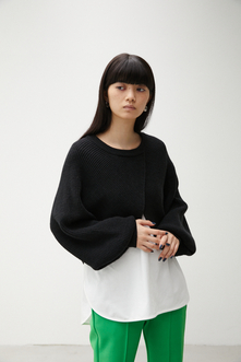 CACHE-COEUR KNIT SET TOPS/カシュクールニットセットトップス 詳細画像
