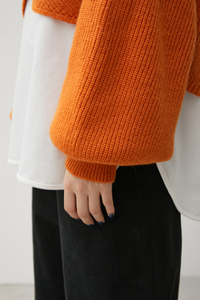 CACHE-COEUR KNIT SET TOPS/カシュクールニットセットトップス 詳細画像
