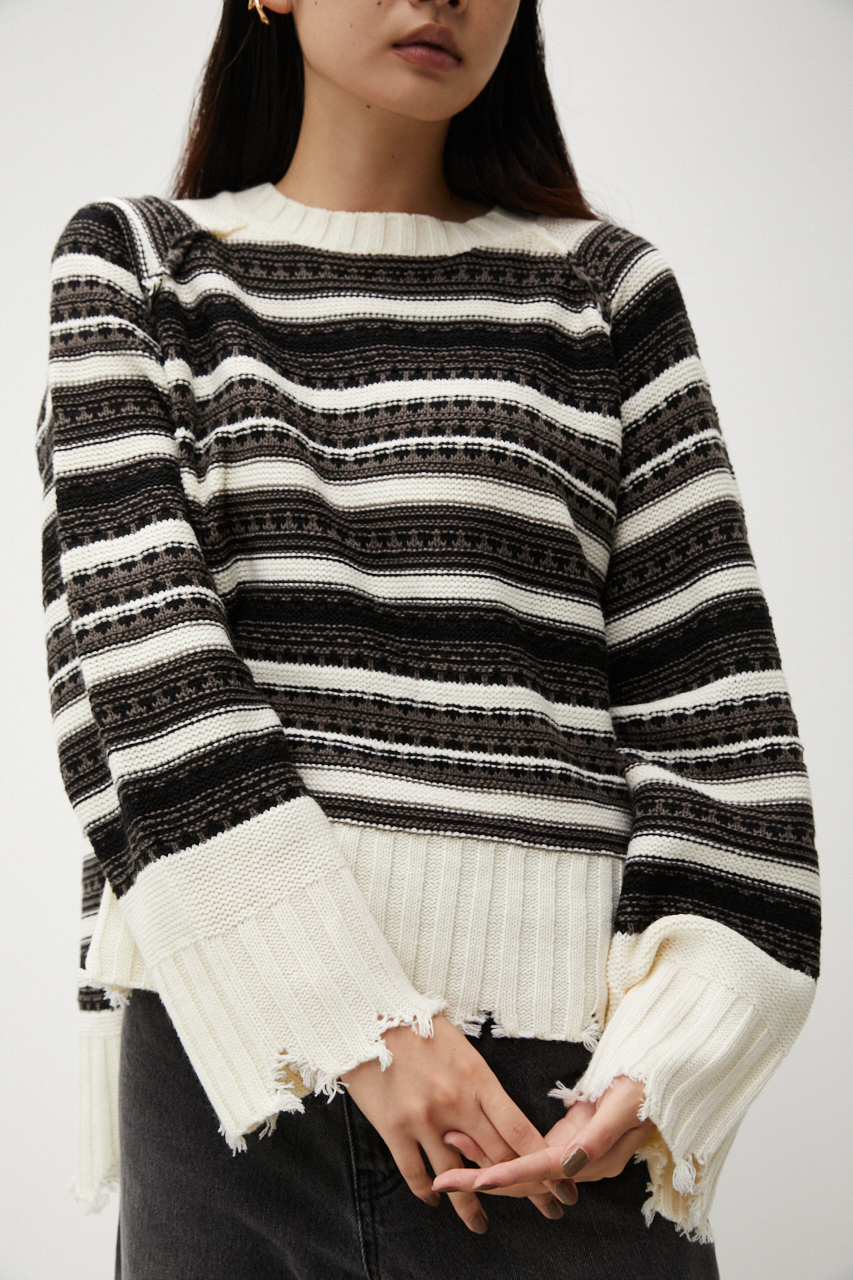 border knit tops - その他