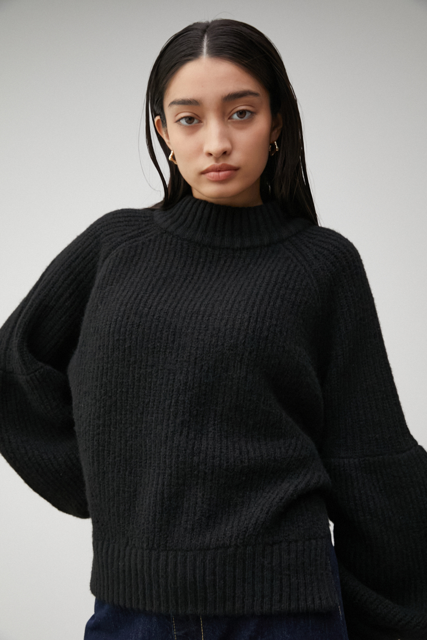 DROP SHOULDER VOLUME PUFF KNIT/ドロップショルダーボリュームパフ