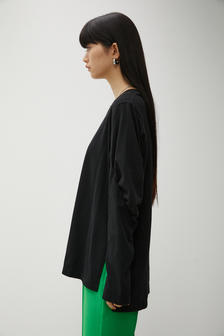 VOLUME SHOULDER CUT TOPS/ボリュームショルダーカットトップス 詳細画像 BLK 6