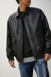 FAUX LEATHER A-2 FLIGHT JACKET/フェイクレザーA-2フライトジャケット