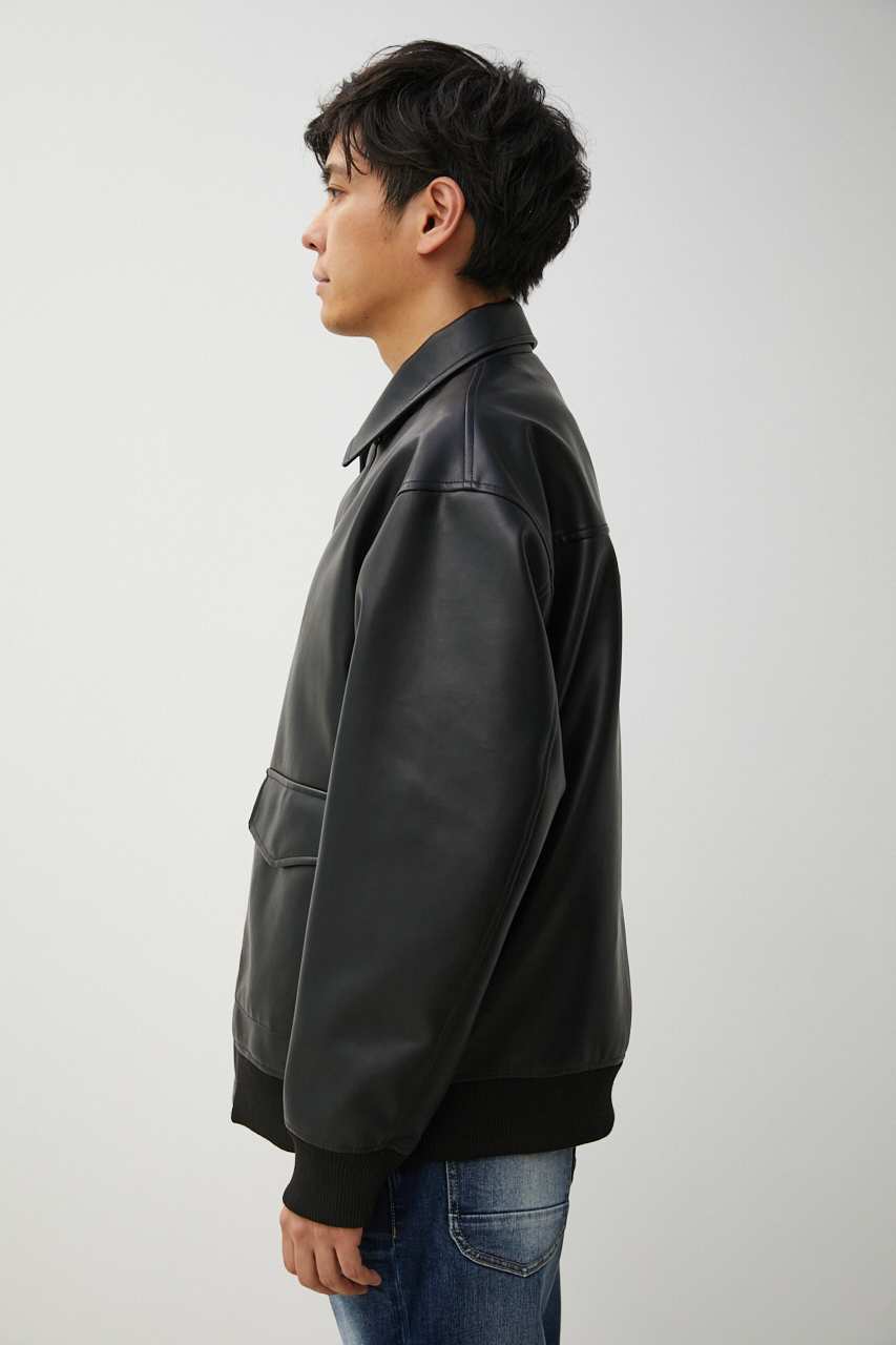 FAUX LEATHER A-2 FLIGHT JACKET/フェイクレザーA-2フライトジャケット
