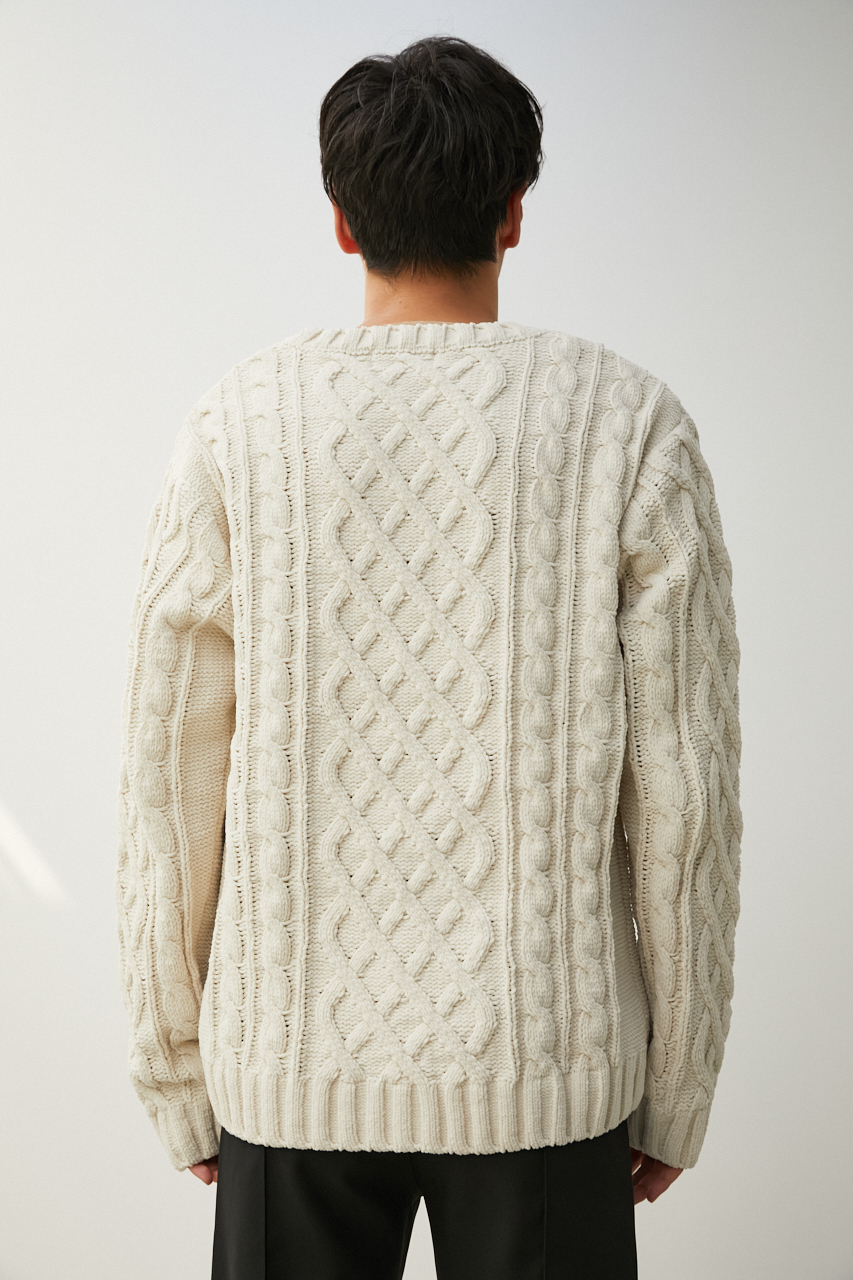 CHENILLE CABLE KNIT/シェニールケーブルニット 詳細画像 IVOY 7