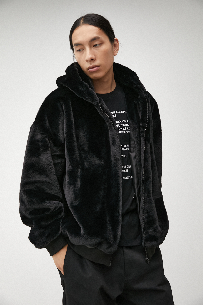 FUR HOODIE BLOUSON/ファーフーディブルゾン｜AZUL BY MOUSSY