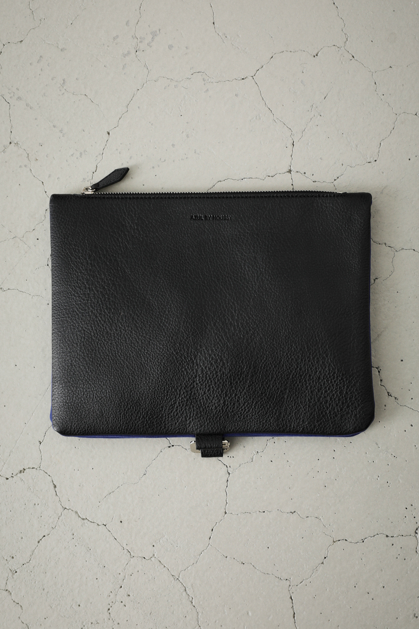 TWO TONE CLUTCH BAG/ツートーンクラッチバッグ 詳細画像 BLK 2