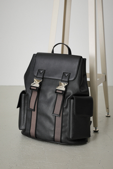 FAUX LEATHER TAPE BACK PACK/フェイクレザーテープバックパック