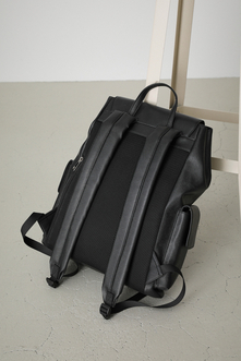 FAUX LEATHER TAPE BACK PACK/フェイクレザーテープバックパック 詳細画像