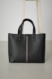 FAUX LEATHER TAPE TOTE BAG/フェイクレザーテープトートバッグ 詳細画像