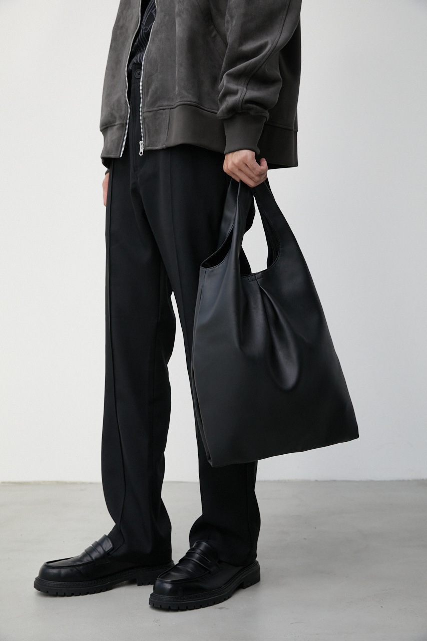 FAUX LEATHER MARCHE BAG/フェイクレザーマルシェバッグ 詳細画像 BLK 9