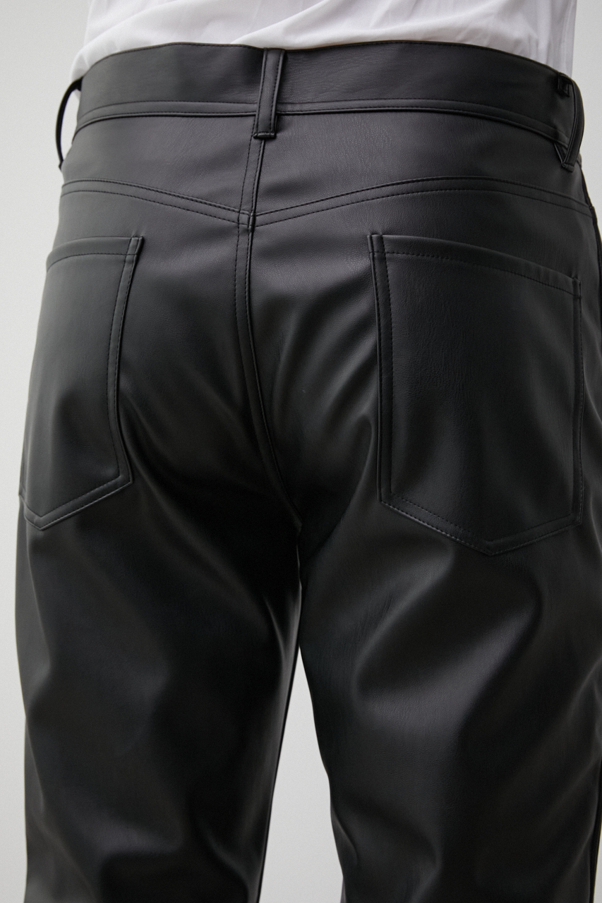 FAUX LEATHER PANTS/フェイクレザーパンツ 詳細画像 BLK 9