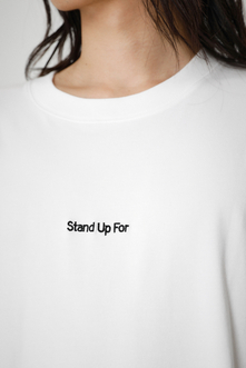 STAND UP FOR DRAWCODE TEE/スタンドアップフォードローコードTシャツ 詳細画像