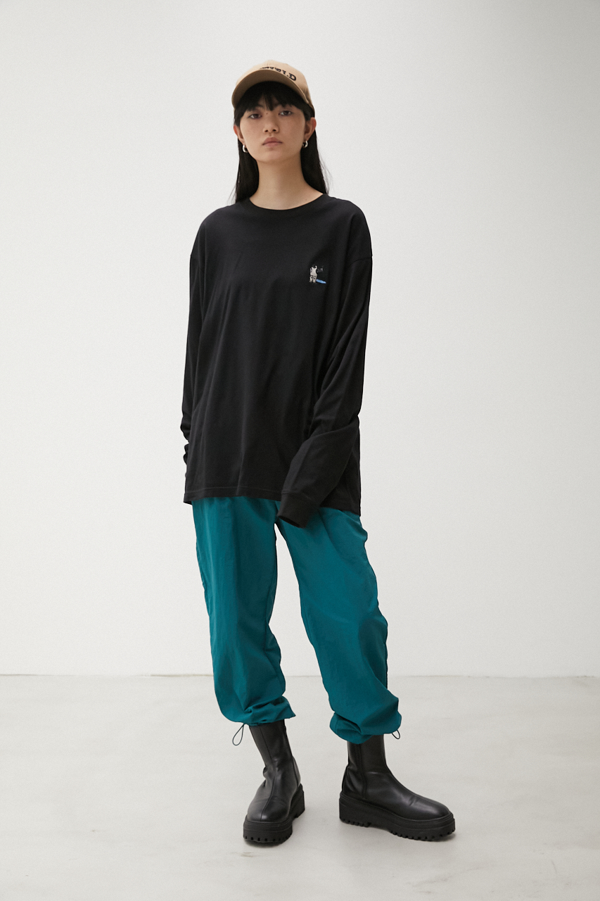 【SUNBEAMS CAMPERS】 ONE POINT LOGO LONG TEE/ワンポイントロゴロングTシャツ 詳細画像 BLK 11