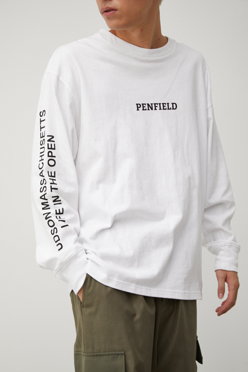 【SUNBEAMS CAMPERS】 PENFIELD×SBC SLEEVE LOGO TEE/PENFIELD×SBCスリーブロゴTシャツ 詳細画像 WHT 2