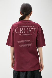 【crie conforto】CRCFT バックロゴT 詳細画像