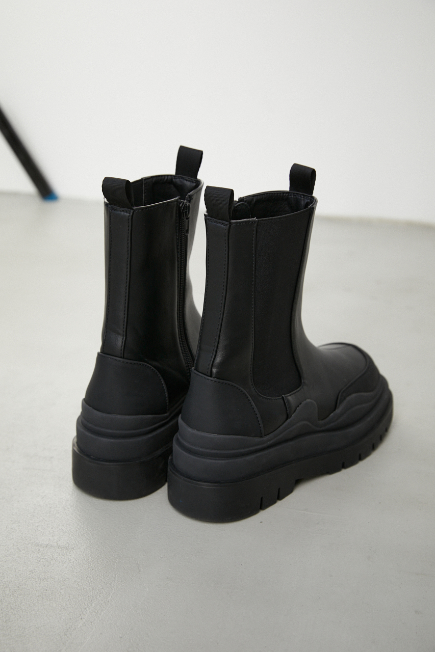 CONTRAST COLOR SOLE BOOTS/コントラストカラーソールブーツ 詳細画像 BLK 3