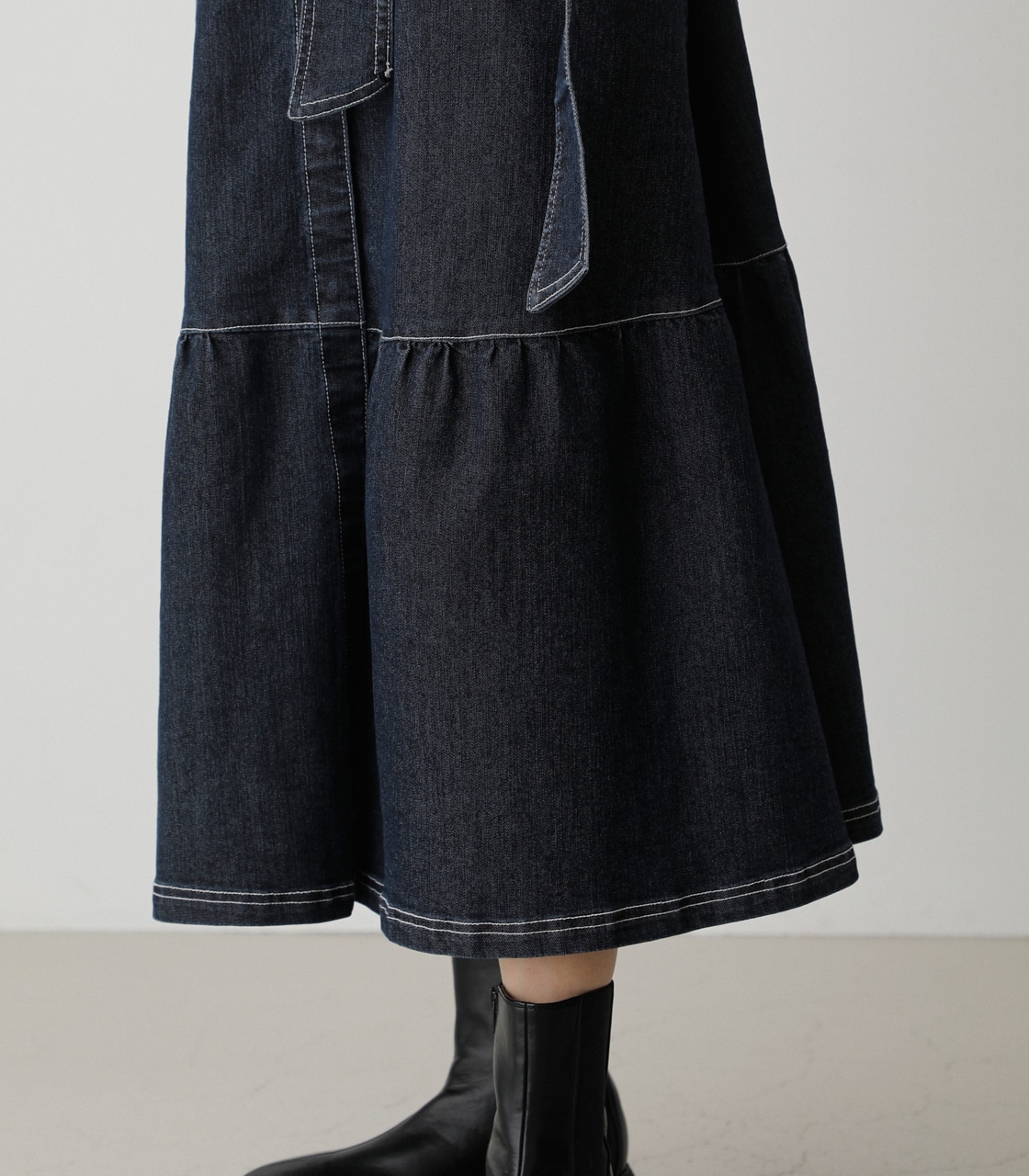 STITCH DESIGN TIERED OP/ステッチデザインティアードワンピース 詳細画像 One Wash 10