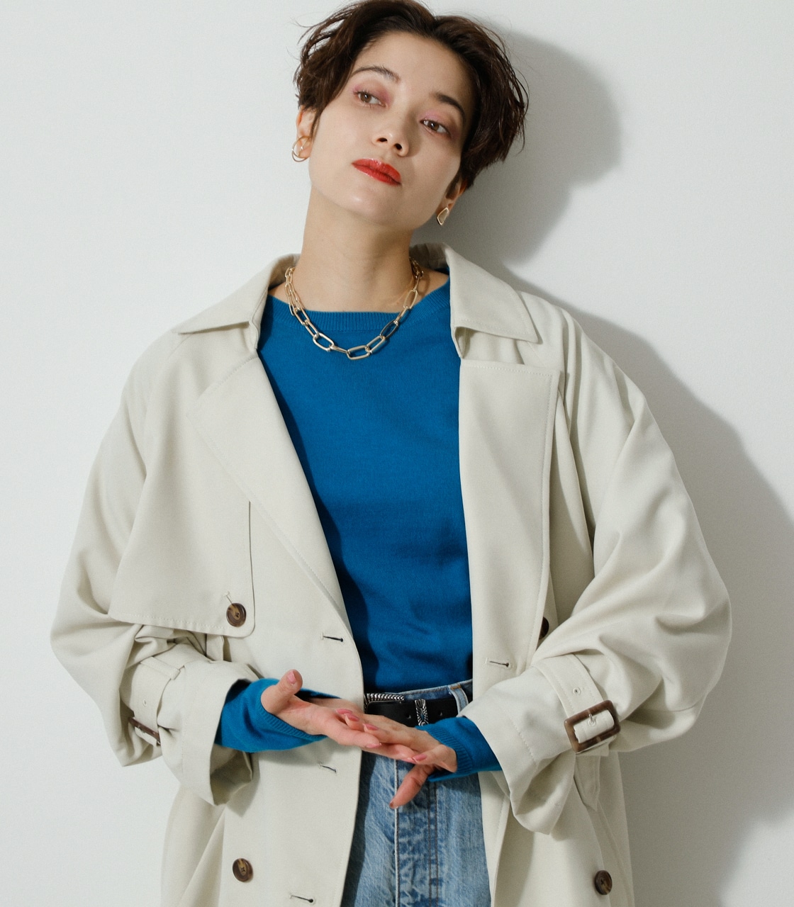 SPRING TRENCH COAT/スプリングトレンチコート｜AZUL BY MOUSSY
