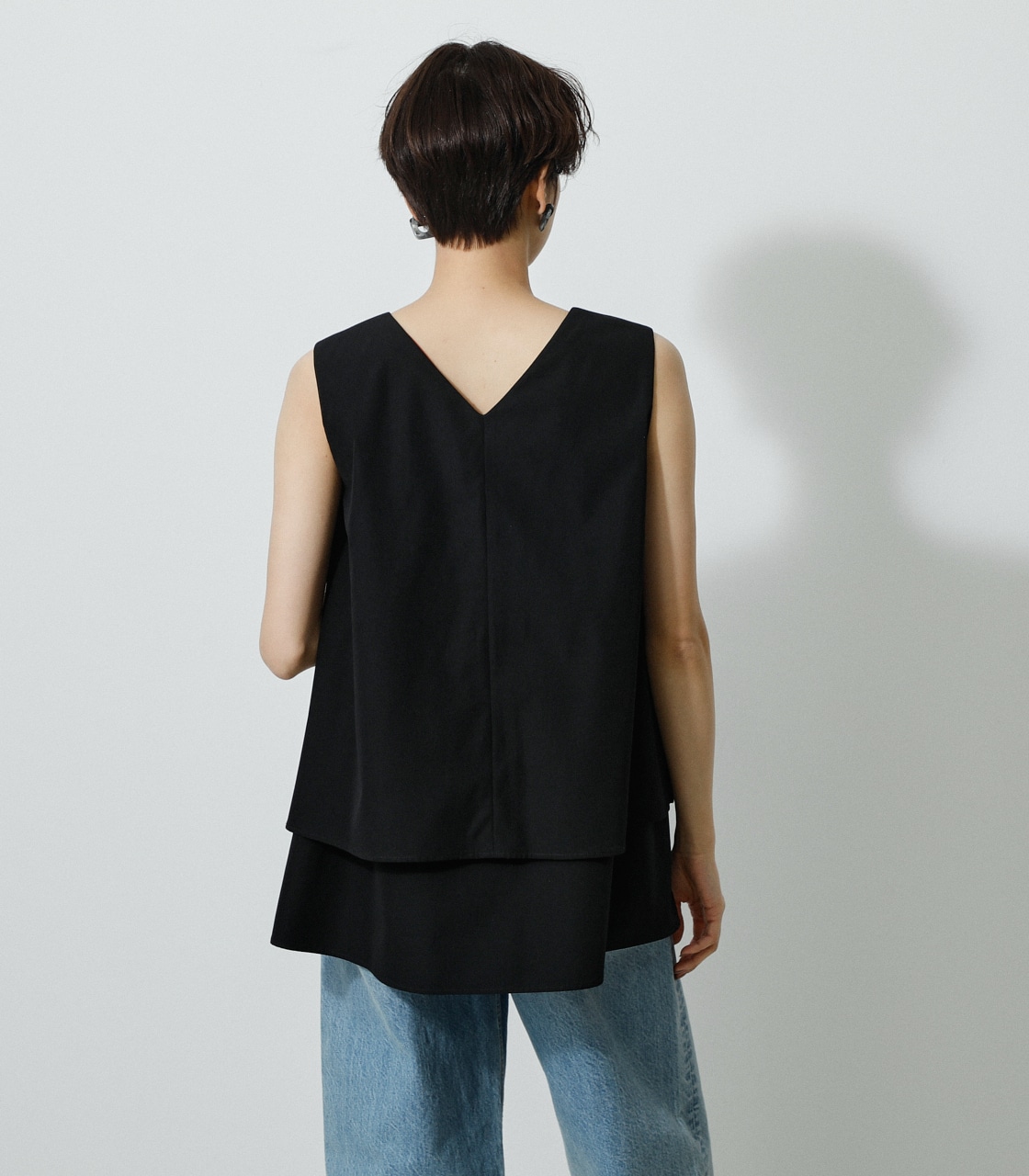 WATER REPELLENT LAYERED TOPS/ウォーターリペレントレイヤードトップス 詳細画像 BLK 7