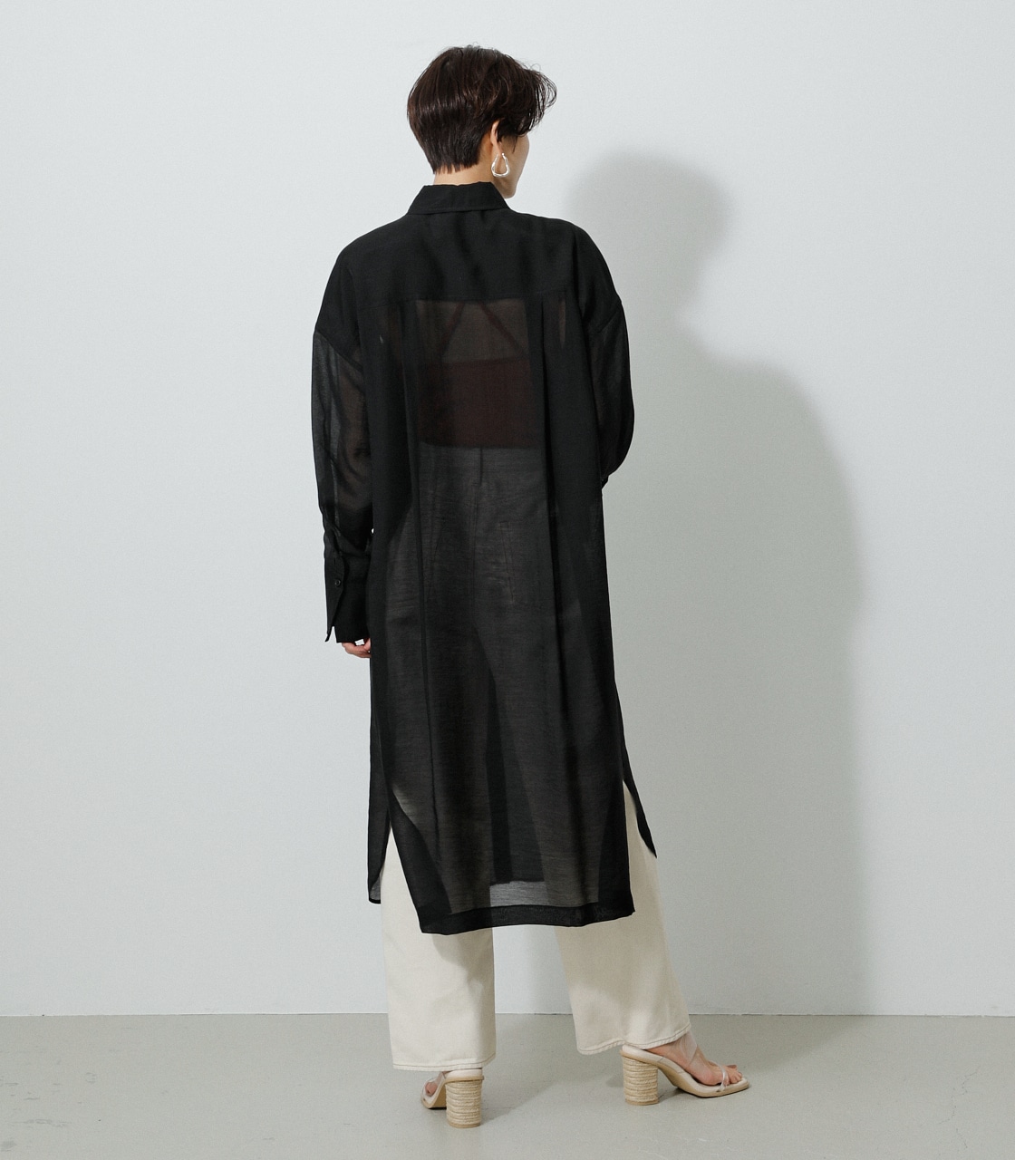 SHEER LONG SHIRTS/シアーロングシャツ