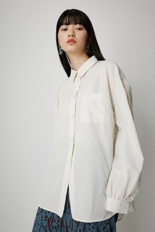 LINEN LIKE COLOR SHIRT/リネンライクカラーシャツ｜AZUL BY MOUSSY 