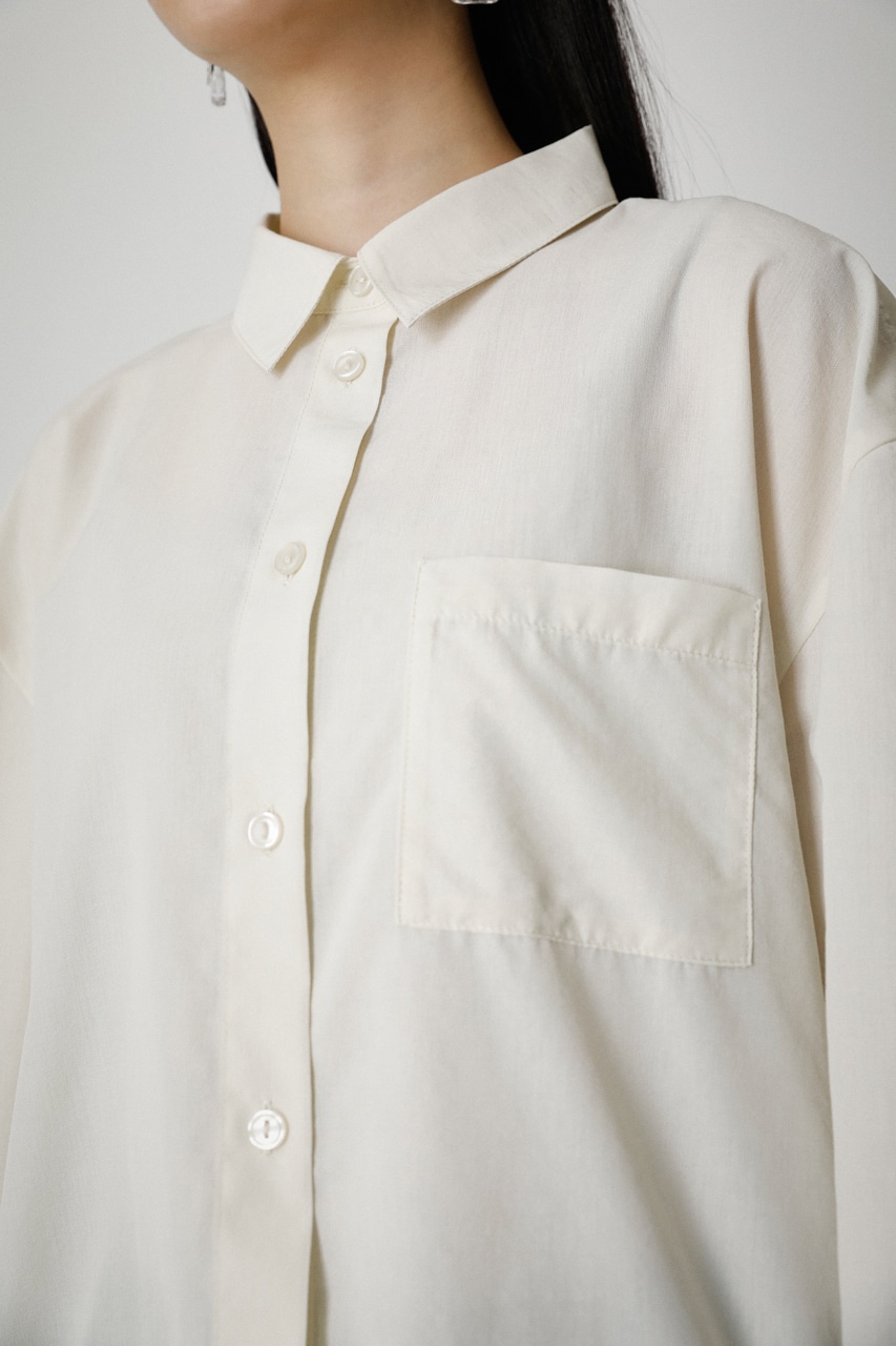 LINEN LIKE COLOR SHIRT/リネンライクカラーシャツ
