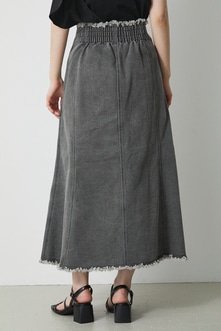 ASYMMETRY BUTTON SLIT SKIRT/アシンメトリーボタンスリットスカート 