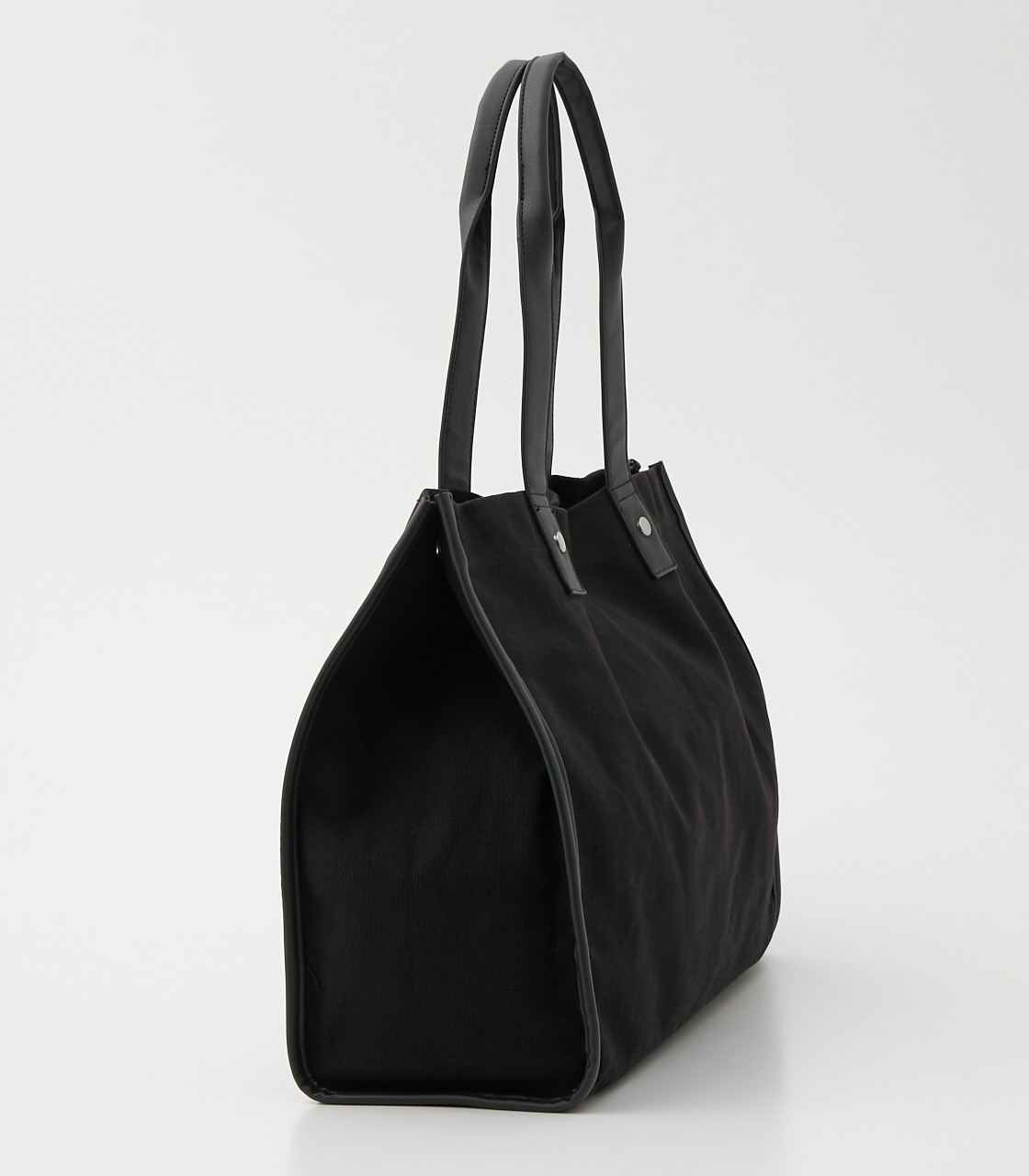 LINEN LIKE BIG TOTE BAG/リネンライクビッグトートバッグ 詳細画像 BLK 3