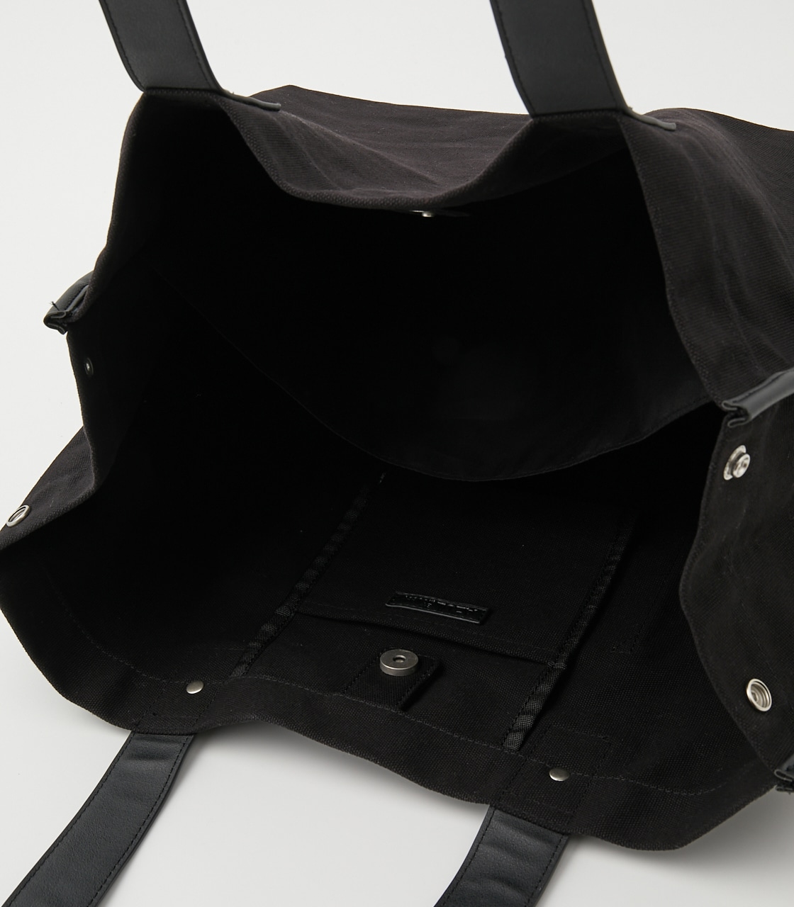 LINEN LIKE BIG TOTE BAG/リネンライクビッグトートバッグ 詳細画像 BLK 6