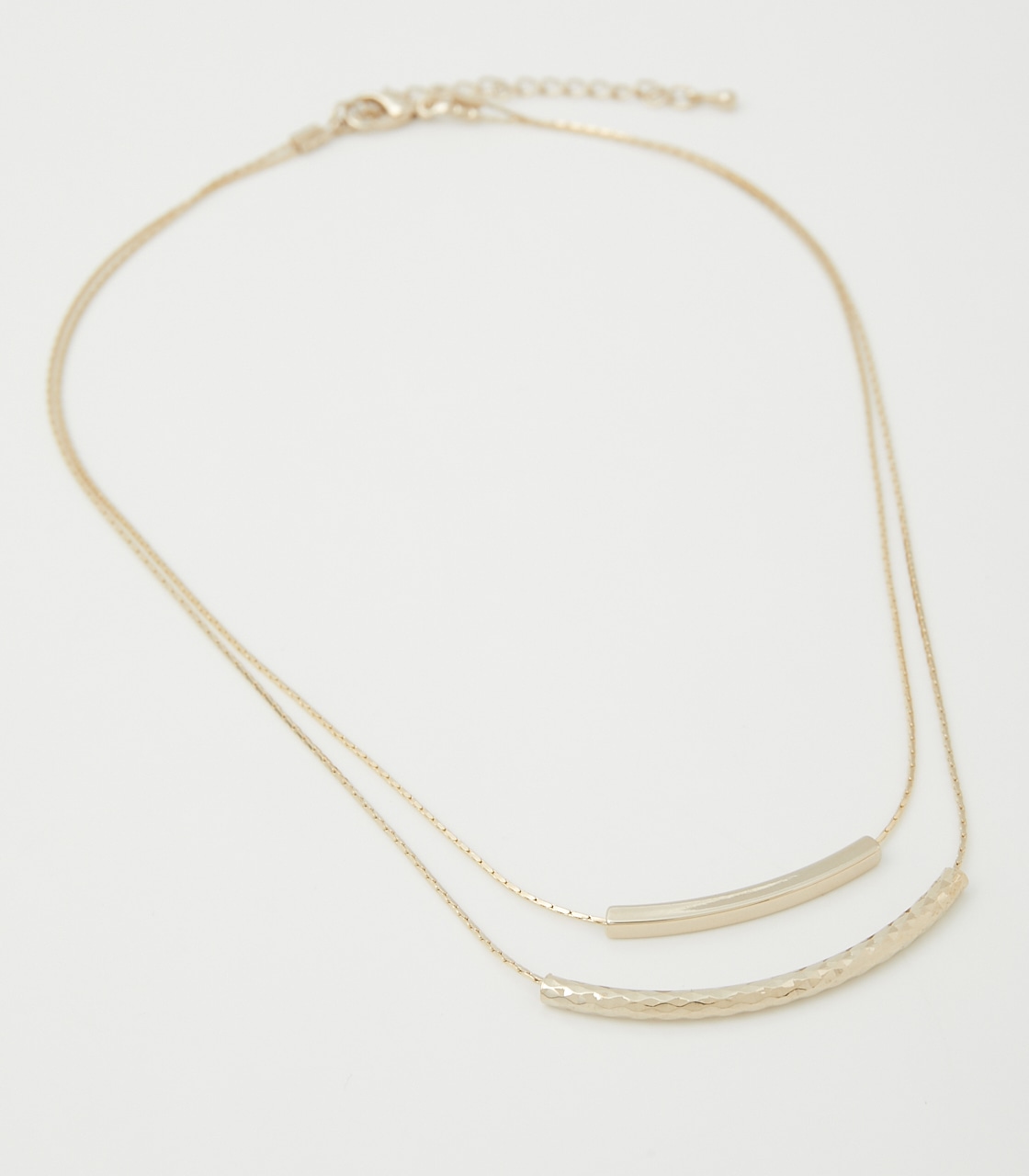 DOUBLE CHAIN PIPE NECKLACE/ダブルチェーンパイプネックレス 詳細画像 L/GLD 2