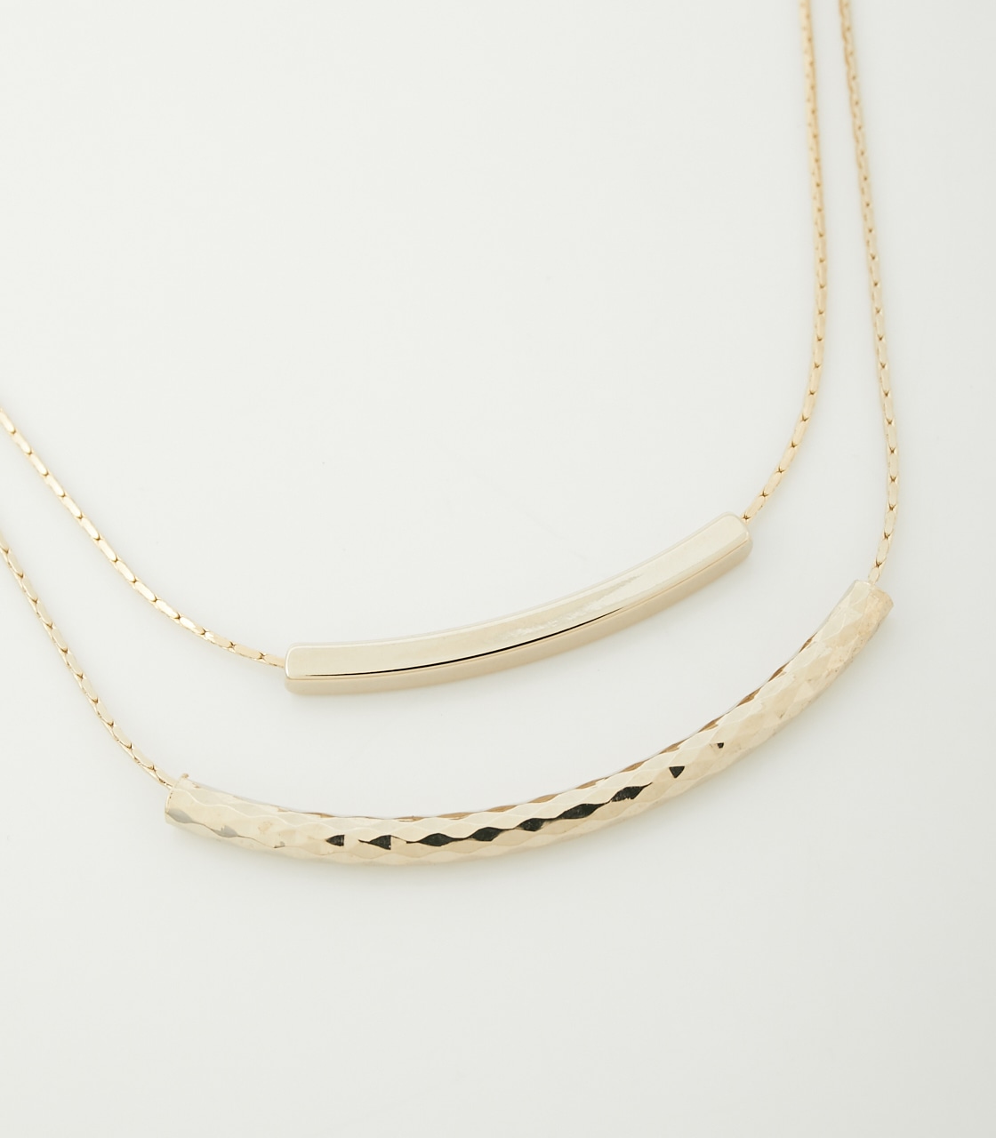 DOUBLE CHAIN PIPE NECKLACE/ダブルチェーンパイプネックレス 詳細画像 L/GLD 3