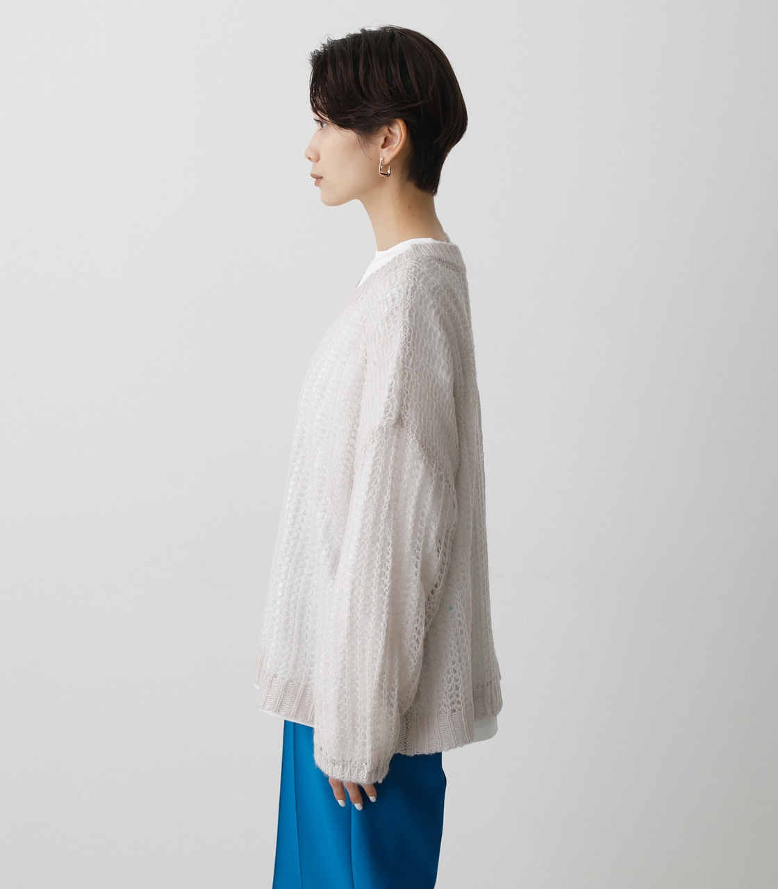 2WAY HAIRY KNIT SET/2WAYヘアニットセット 詳細画像 L/GRY 6