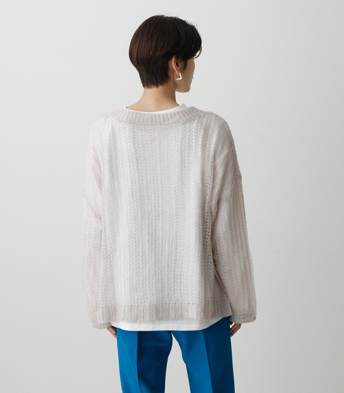 2WAY HAIRY KNIT SET/2WAYヘアニットセット 詳細画像 L/GRY 7