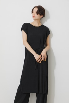 GLOSSY COOL PLEATS LONG TOPS/グロッシークールプリーツロングトップス 詳細画像