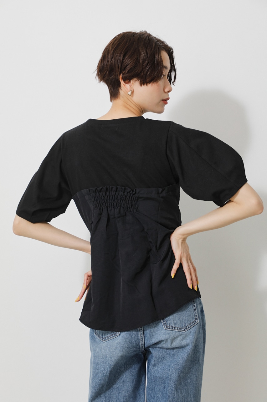 BUSTIER LAYERED TOPS/ビスチェレイヤードトップス 詳細画像 BLK 3