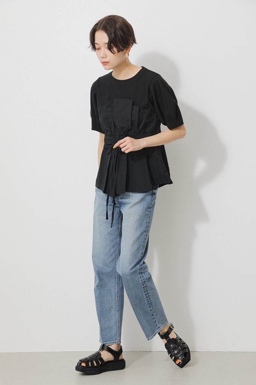 BUSTIER LAYERED TOPS/ビスチェレイヤードトップス 詳細画像 BLK 4