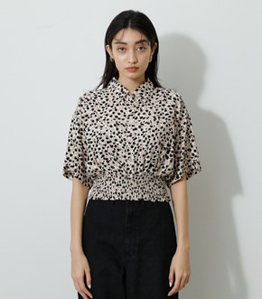 ECOVERO LEOPARD PRINT BLOUSE/エコヴェロレオパードプリントブラウス 詳細画像