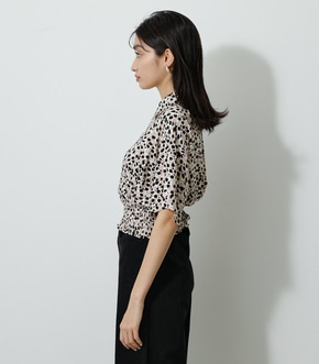 ECOVERO LEOPARD PRINT BLOUSE/エコヴェロレオパードプリントブラウス 詳細画像