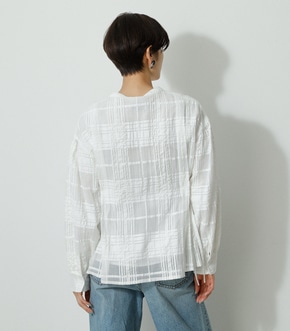 SHEER CHECK BLOUSE/シアーチェックブラウス 詳細画像