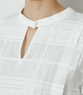 SHEER CHECK BLOUSE/シアーチェックブラウス｜AZUL BY MOUSSY 