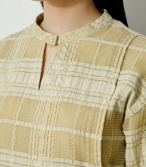 SHEER CHECK BLOUSE/シアーチェックブラウス 詳細画像