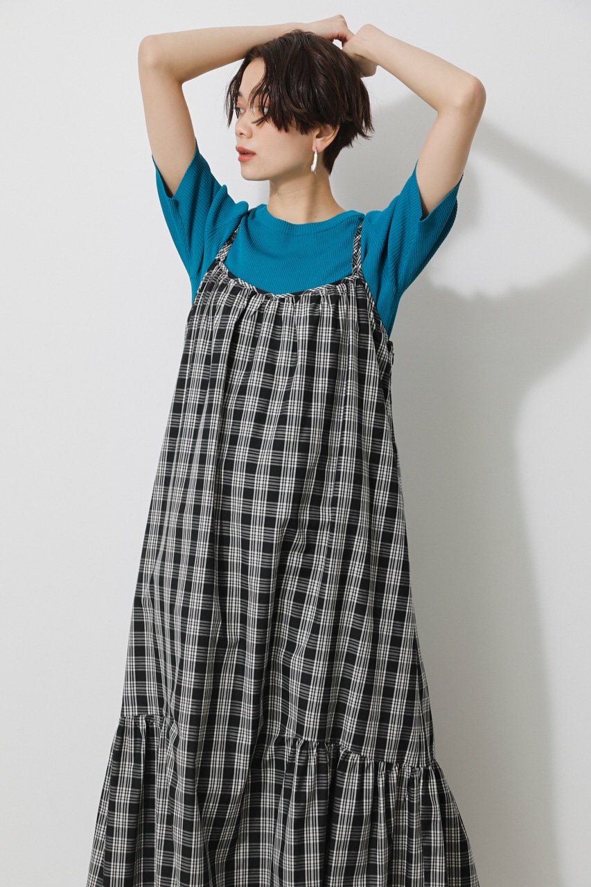 CHECK CAMISOLE ONEPIECE/チェックキャミソールワンピース｜AZUL BY MOUSSY（アズールバイマウジー）公式通販サイト